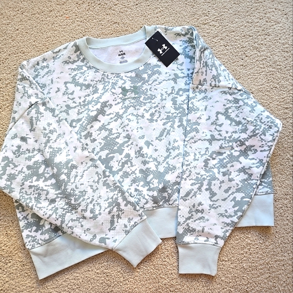 Under Armour Women's Rival Fleece Camo Crew Sweatshirt
